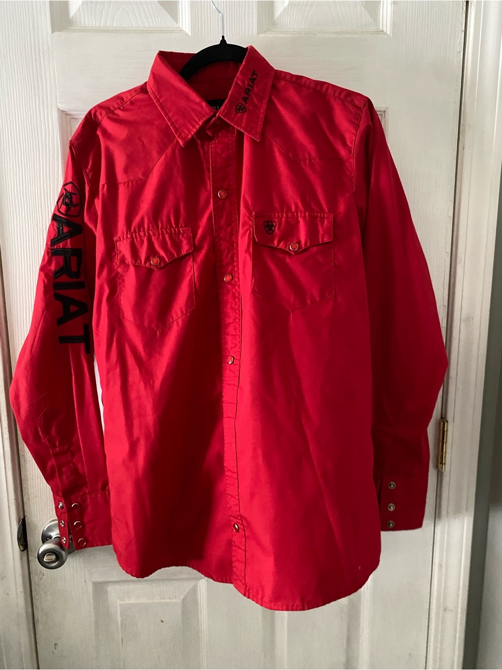 Ariat Bright Red Western Snap Shirt
